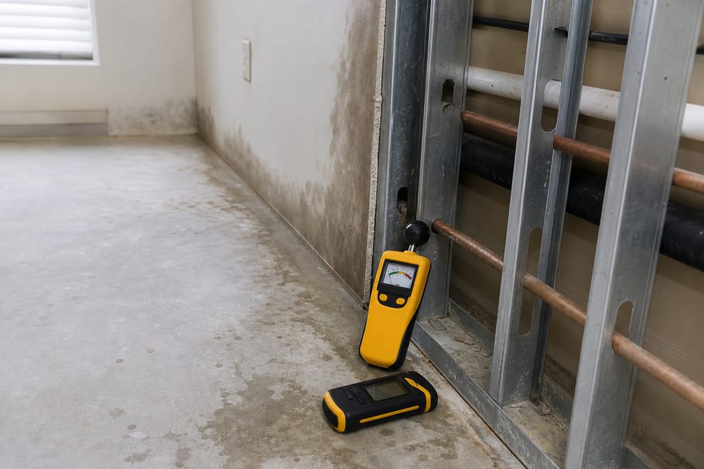 Commercial moisture meters for verification photo