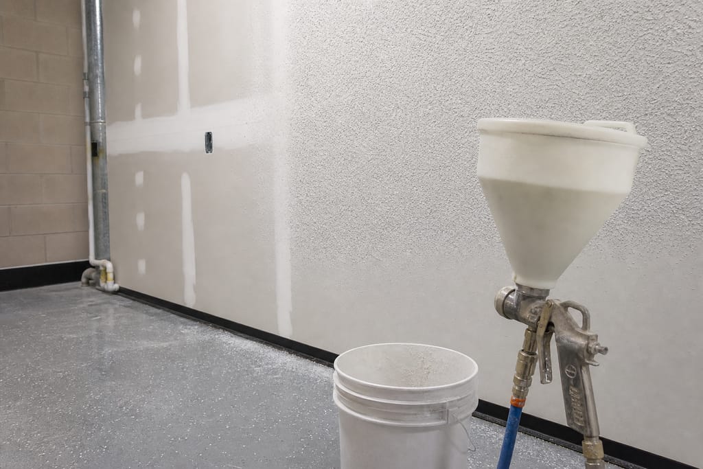 Texture sprayer for large-area matching photo