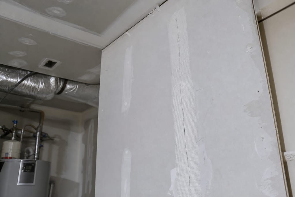 Mesh tape reinforcement photo