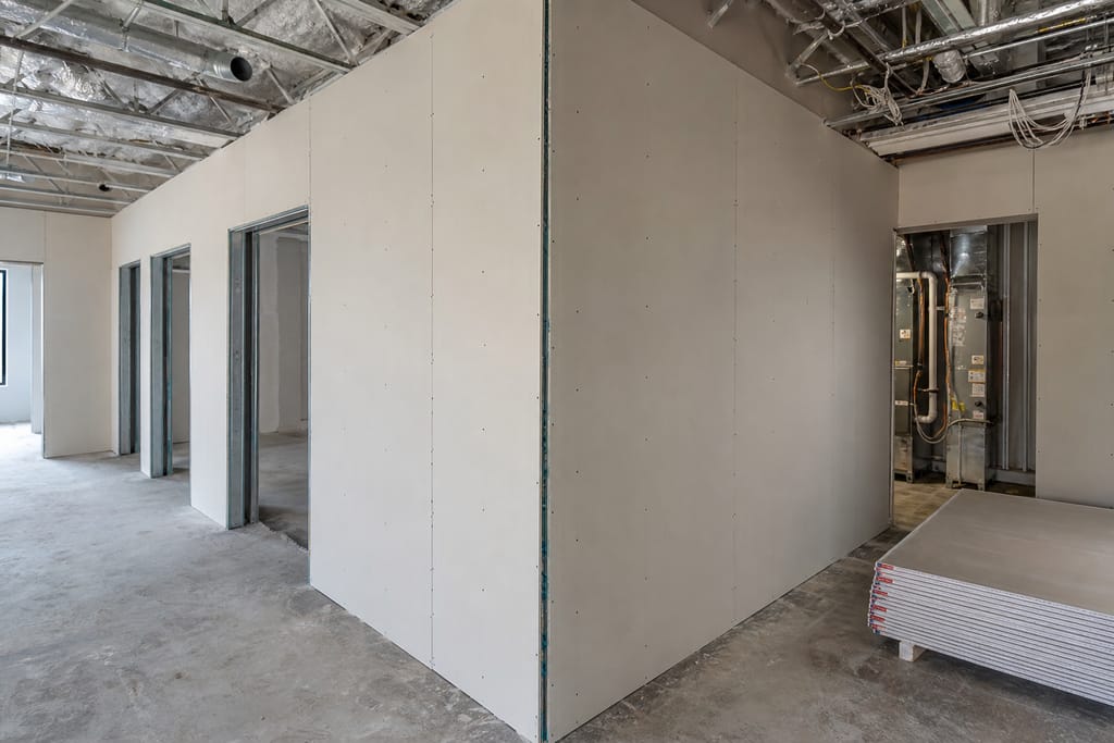Hanging drywall photo